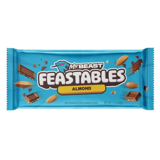 Feastables MrBeast Almond Chocolate Bar rarecandycanada