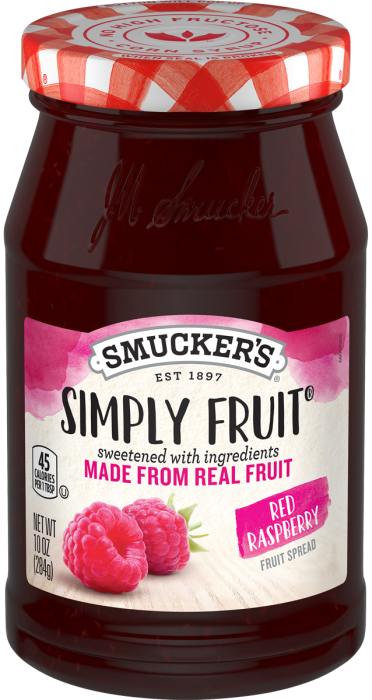 Smucker's Simply Fruit Red Raspberry Fruit Spread, 10 Ounces