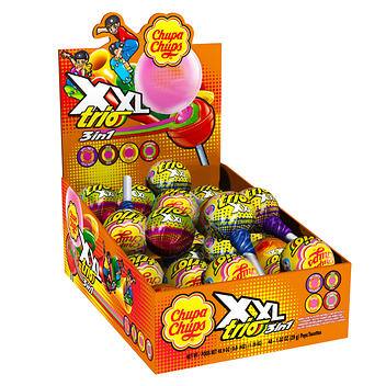 Chupa Chups XXL Trio, Bubble Gum Filled Pops, 48 × 29 g Wholesale
