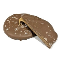 Giant Milk Chocolate Sea Salt Caramel Patty Cello Wrapped - 24 ct