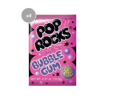 Pop Rocks Bubble Gum Popping Candy