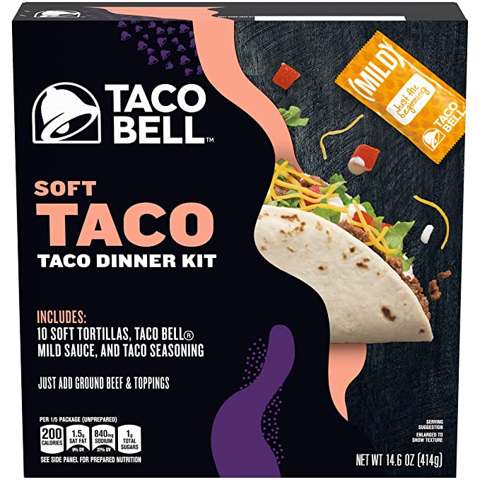 Taco Bell Crunchwrap Supreme Meal Kit, 22.6 oz Box 