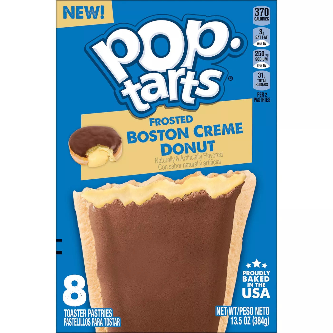 Pop-Tarts Boston Cream Donut 8 Pack - 13.5oz