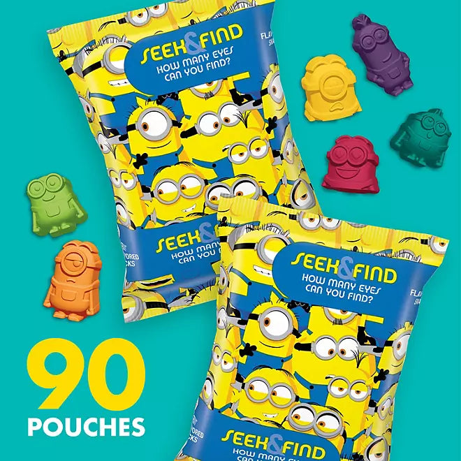 Minions Fruit Flavored Snacks 0.8 oz., 90 pack