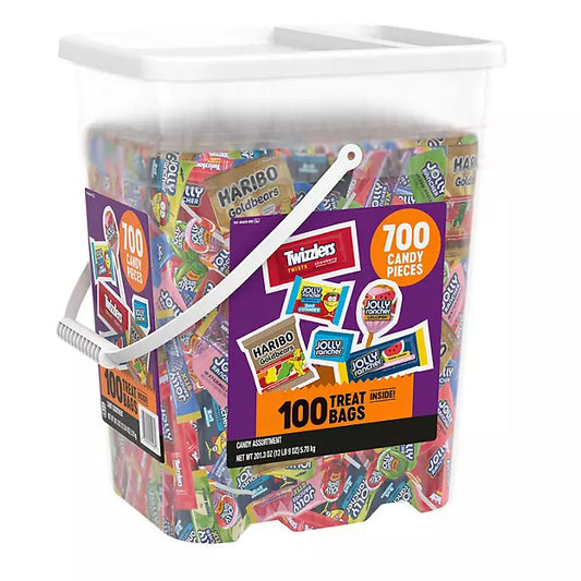 HERSHEY'S Halloween Sweets Candy Bucket, Variety Pack, 700 pieces - Ultimate Halloween $0.25 per Piece