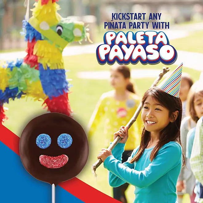 Paleta Payaso Chocolate Marshmallow Lollipop - 15 Lollipops - Mexico