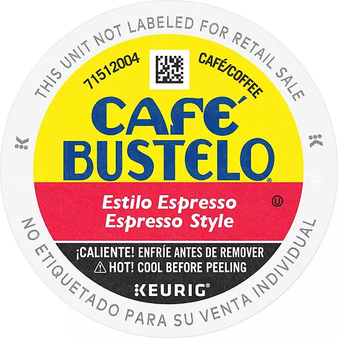 Café Bustelo Coffee Espresso Style K-Cups, Dark Roast 80 ct.