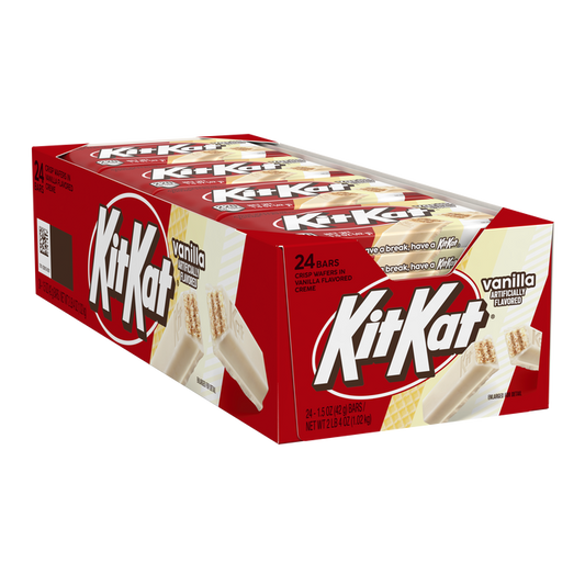 KIT KAT Vanilla Flavored Wafer Candy Bars, 1.5 oz (24 Count) RARE