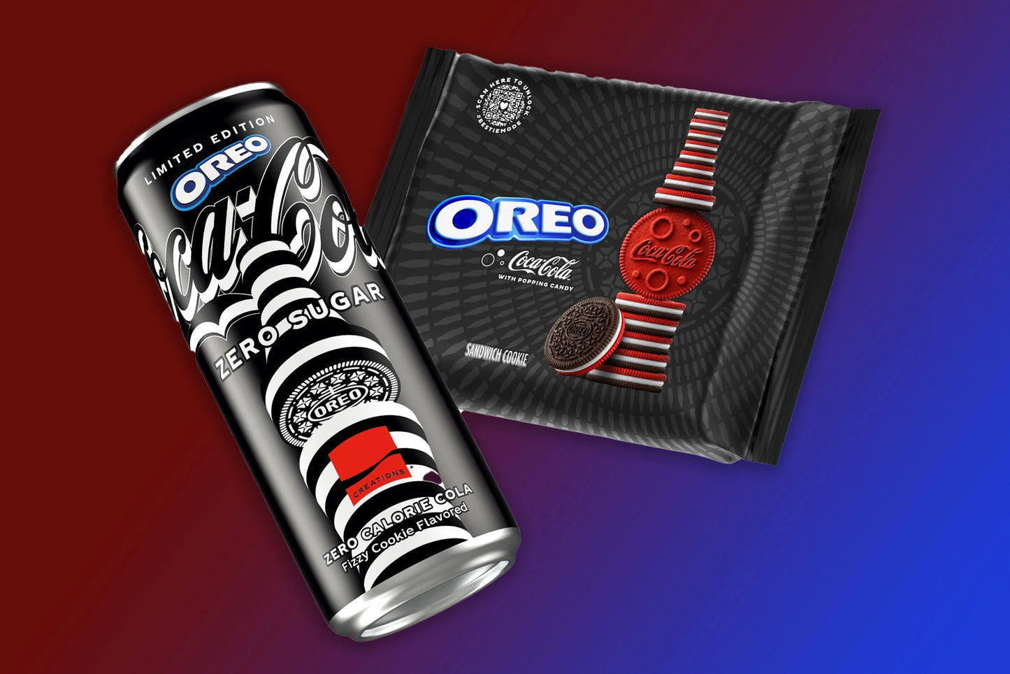 OREO Coca-Cola® Sandwich Cookies with Popping Candy - ULTRA RARE