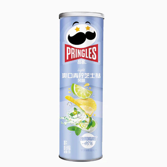 Pringles Lime Mint Cheese Tart Flavor - Wholesale Case of 20 Cans - China