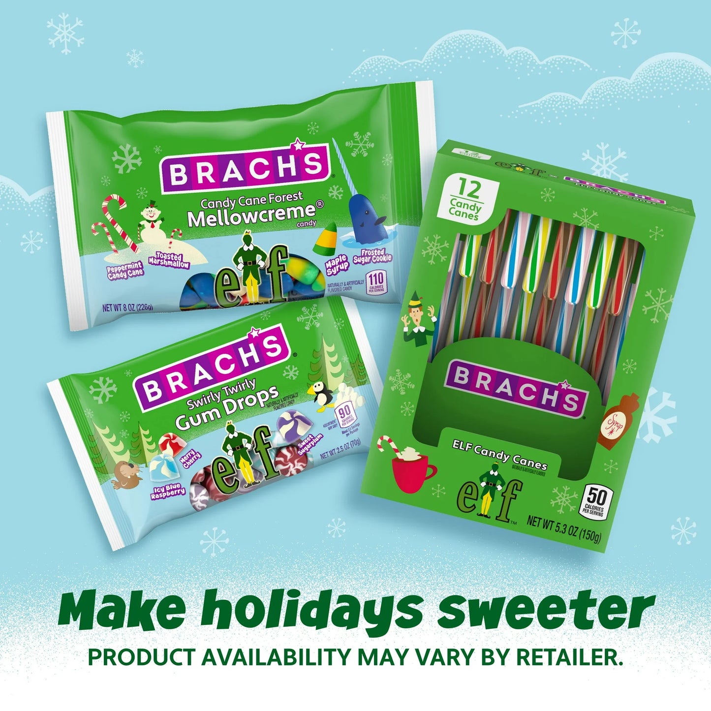 Brach's ELF Candy Canes - 12ct - Limited Edition