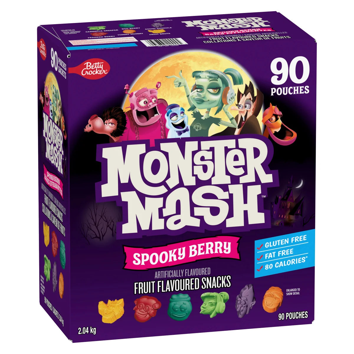 Monster Mash Fruit Snacks, Spooky Berry (90 ct.) 90 Pouches 4.5 lbs