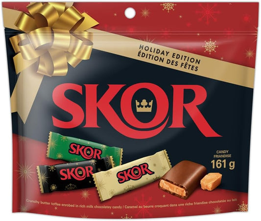 SKOR Holiday Edition Butter Toffee Chocolate Candy - Christmas Candy Stocking Stuffers