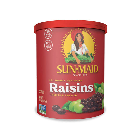 Sun-Maid California Sun-Dried Raisins - 13 oz Resealable Canister