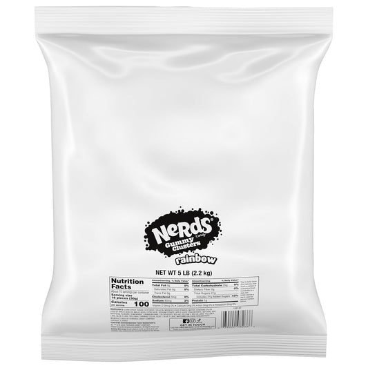 Nerds Rainbow Gummy Clusters - 5 Pound Bulk Bag