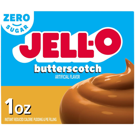 Jell-O Butterscotch Sugar Free & Fat Free Instant Pudding & Pie Filling Mix (1 oz Box)