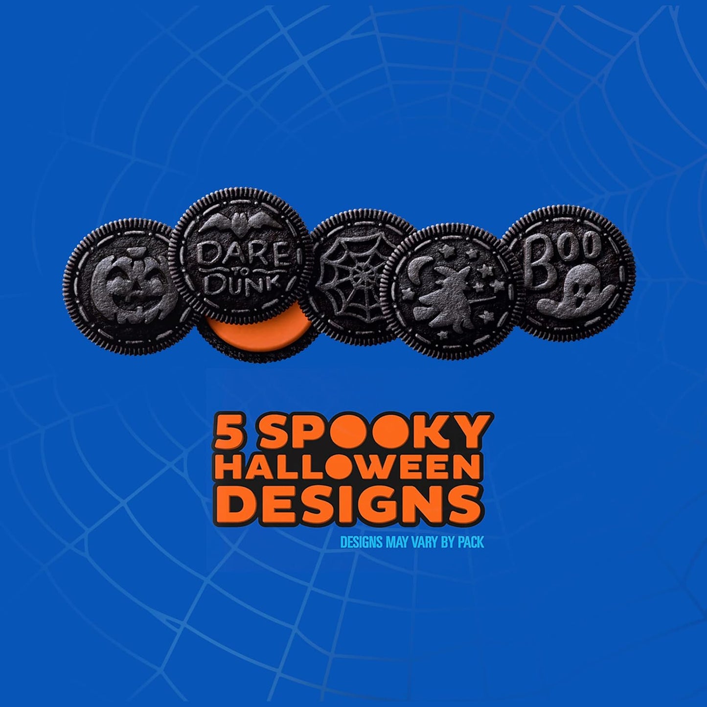 OREO Orange Creme Chocolate Sandwich Cookies, Limited Edition, Halloween Cookies, 18.71 oz