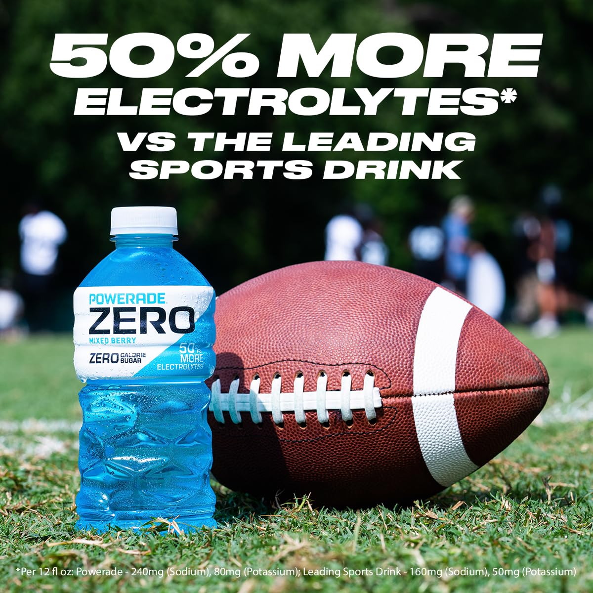 POWERADE Electrolyte Enhanced Zero Sugar Mixed Berry Sports Drink - 20 Ounce - Case of 24