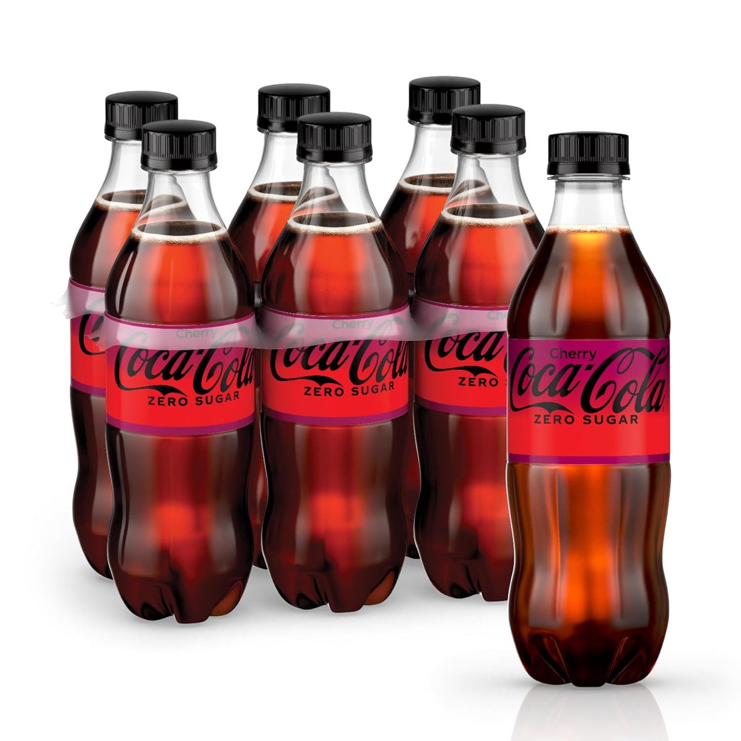 Coca-Cola Zero Sugar Cherry Diet Soda Soft Drink, 16.9 fl oz, 6 Pack