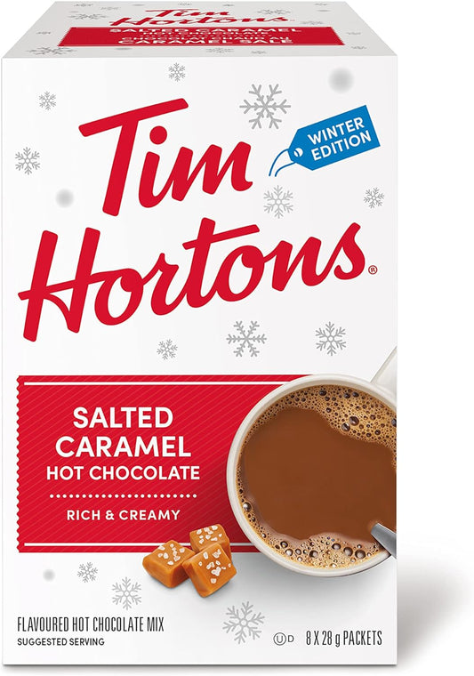 Tim Hortons Salted Caramel Hot Chocolate Packets, 8 Count