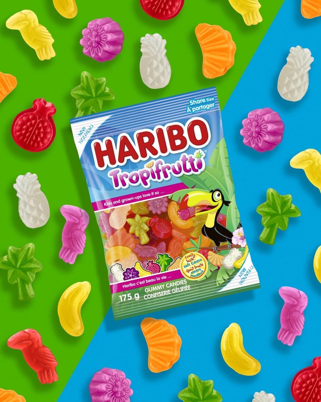 Haribo Tropifruitti - Fruity Taste, Soft Centre - RARE