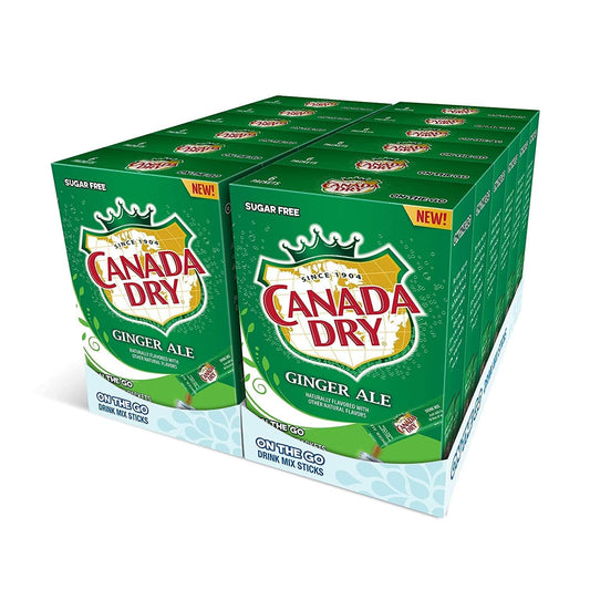 Canada Dry Powder Drink Mix – Sugar Free & Delicious (Original Ginger Ale, 72 Sticks)