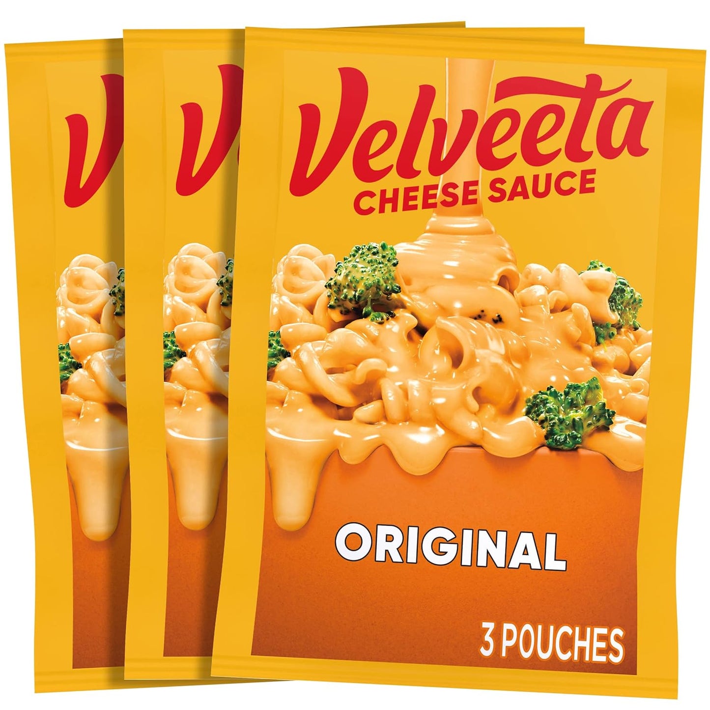 Velveeta Original Melting Cheese Dip & Sauce Pouches, 3 ct Box, 4 oz Packets