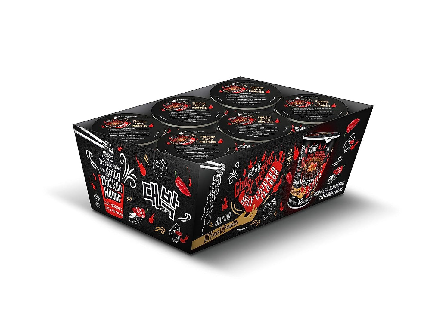 Daebak Noodles Ghost Pepper spicy chicken flavor (pack of 6) Wholesale