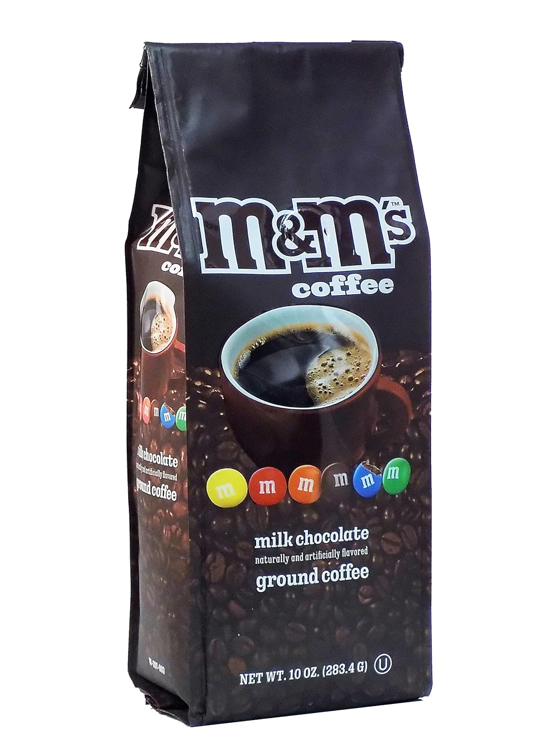 M&M Milk Chocolate Ground Coffee, Medium Roast,  10oz Bag