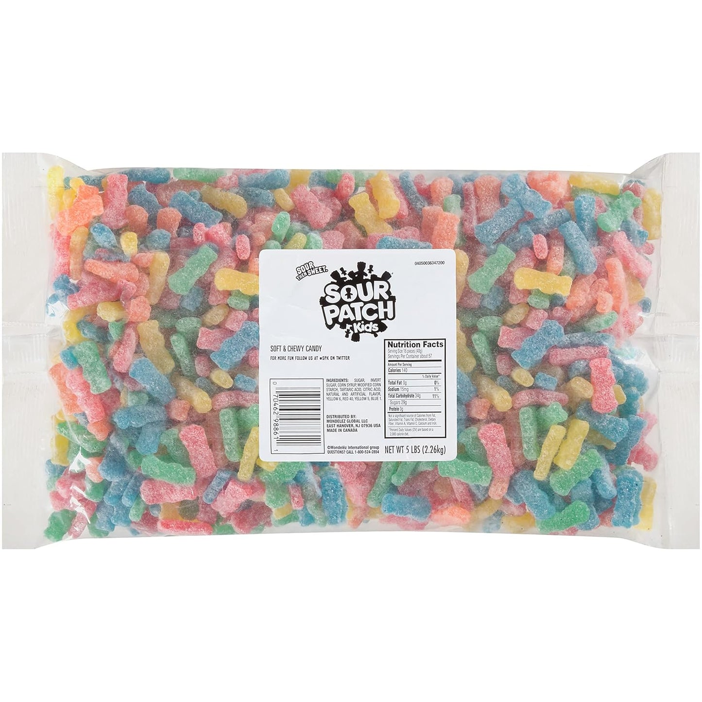 SOUR PATCH KIDS Soft & Chewy Candy, 5 lb Bag