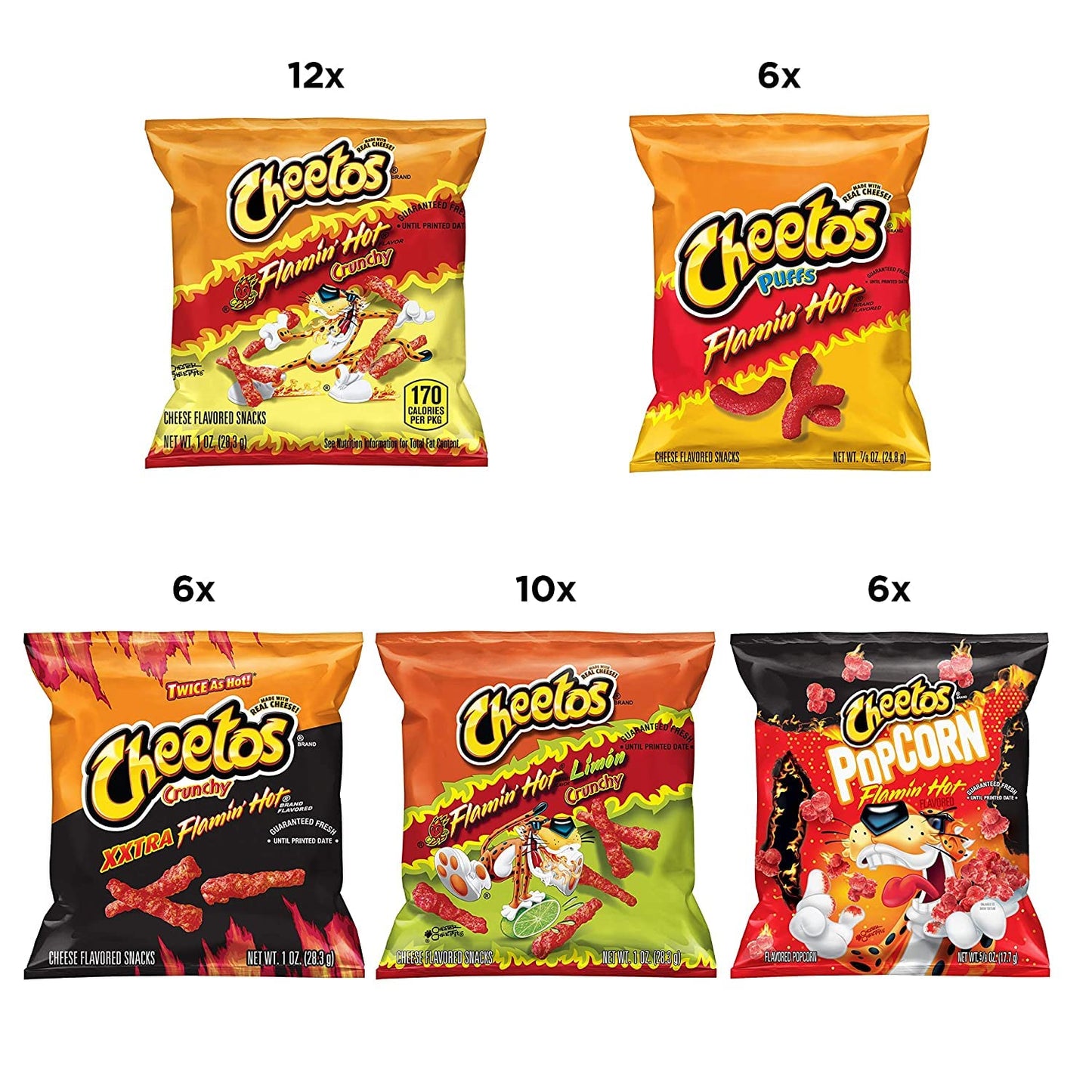 The FLAMIN’ HOT Pack - 52 Pieces