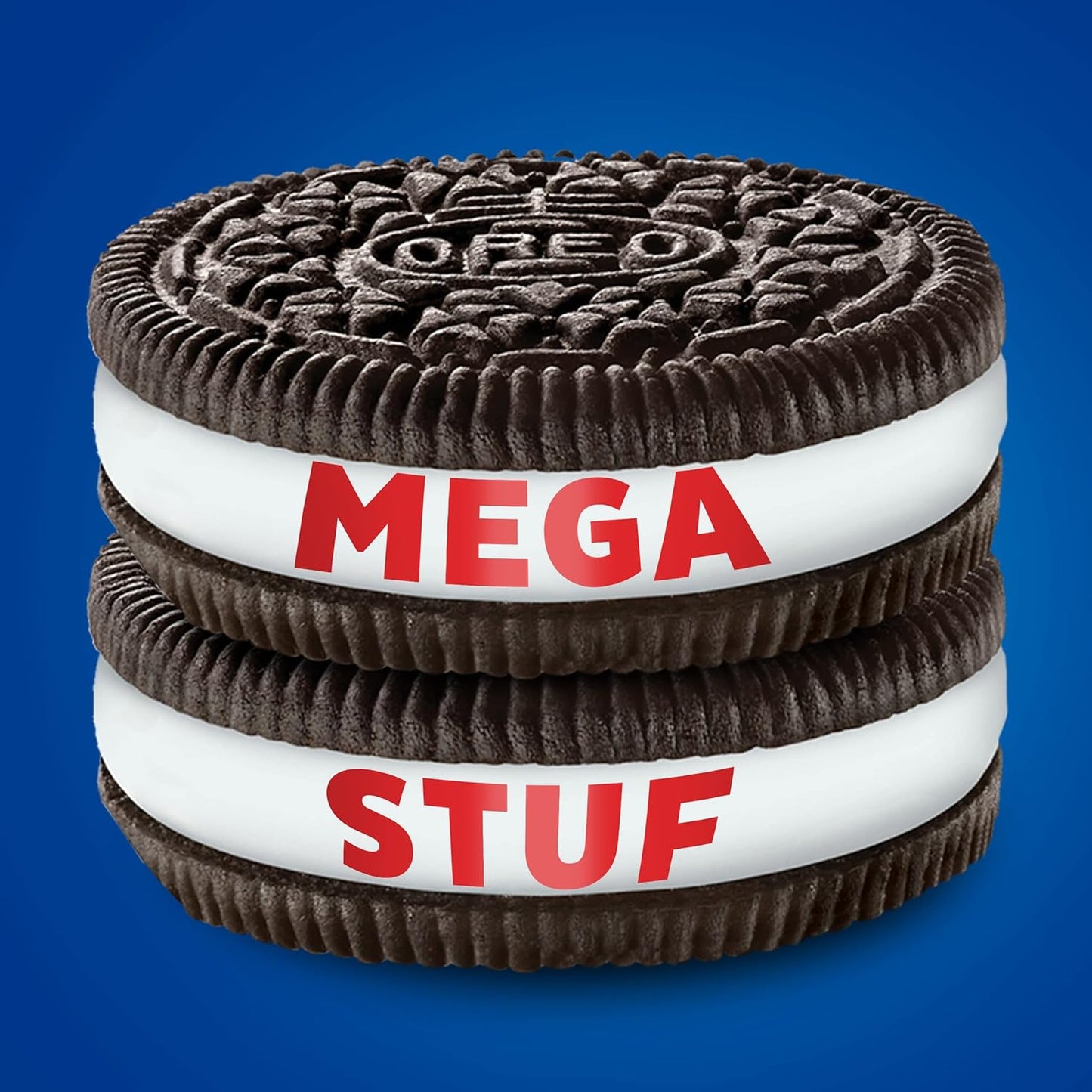 OREO Mega Stuf Chocolate Sandwich Cookies - Party Size, 1 lb 9.35 oz - 1.5 LBS