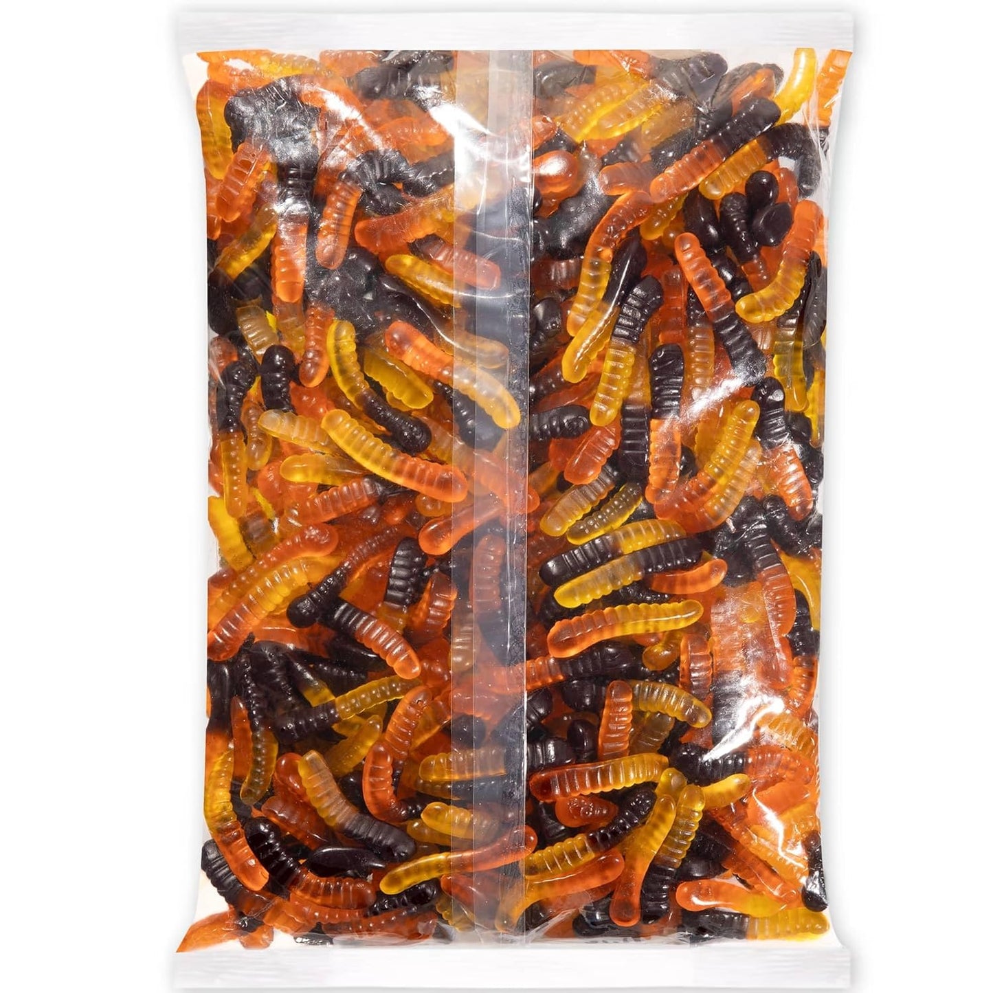 Albanese Halloween Mini Worms (Orange, Yellow and Black), 5-Pounds