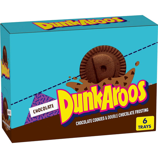 DunkAroos Chocolate Cookies and Double Chocolate Frosting, 6 Count
