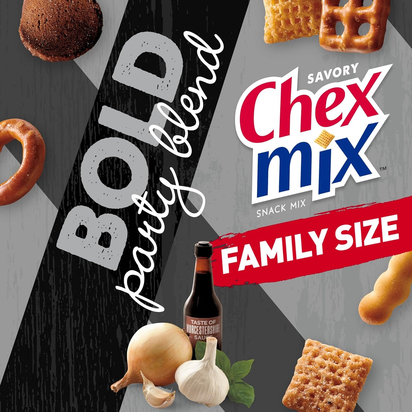 Chex Mix Bold Party Blend Snack Mix Family Size - 13.5 oz - RARE - USA IMPORT