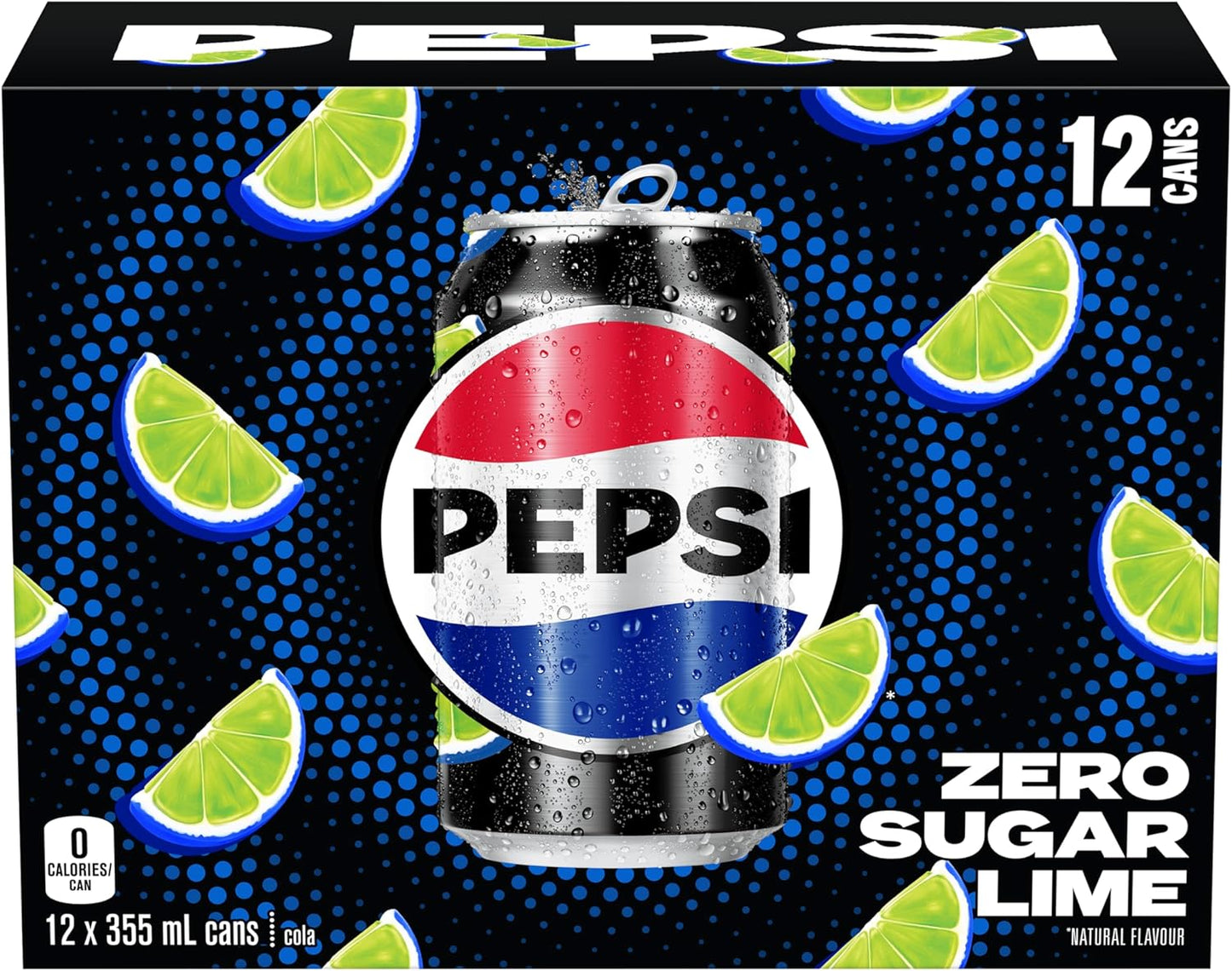 Pepsi Zero Sugar Lime 12 x 355 mL