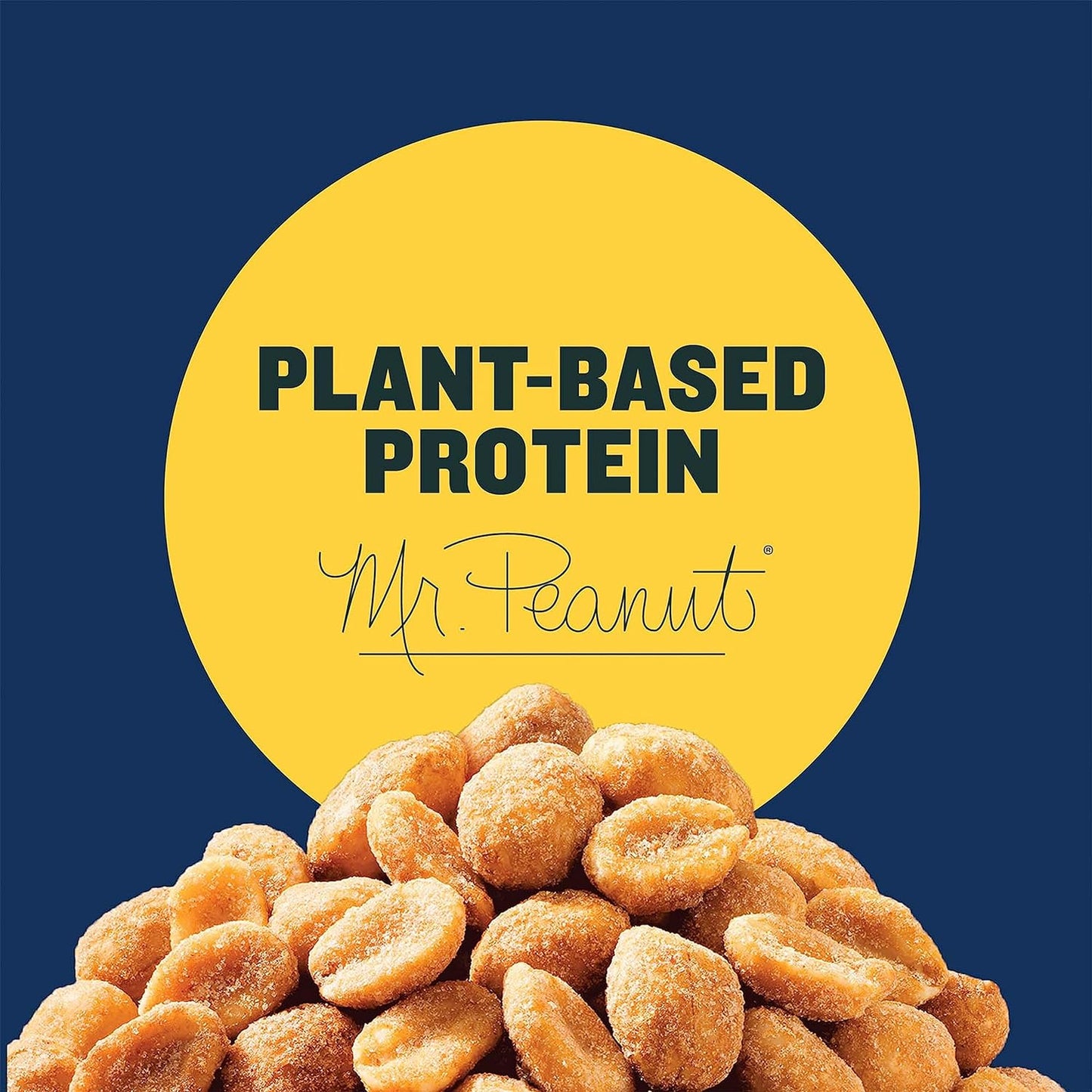 PLANTERS Sweet and Spicy Peanuts, Party Snacks, Plant-Based Protein, After School Snack, Quick Snacks for Adults, Sweet and Salty Snack Nuts, Pantry Staple, Honey Roasted Peanut, Kosher, 16oz Jar