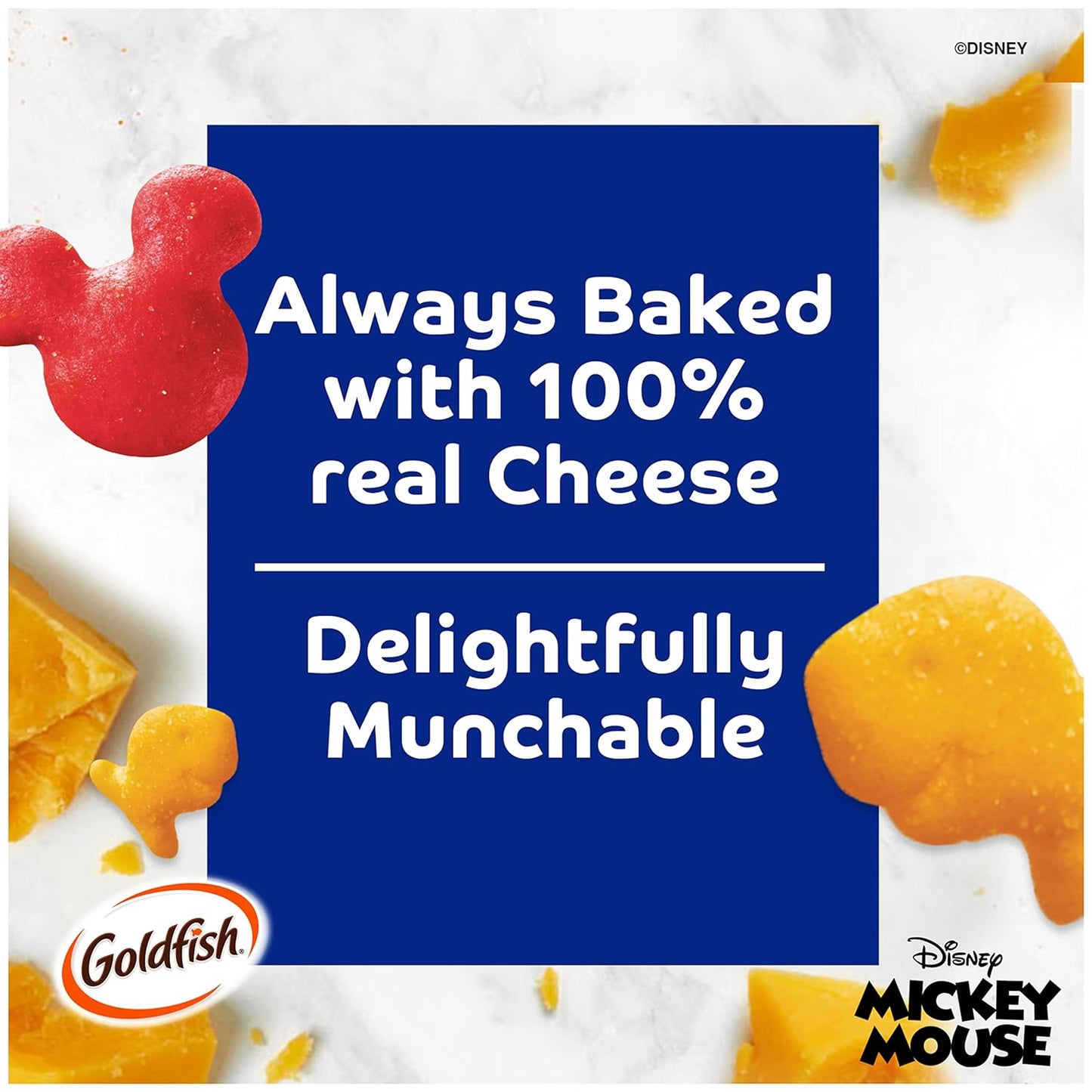 Goldfish Disney Mickey Mouse Cheddar Crackers - Carton - 1.7 lbs