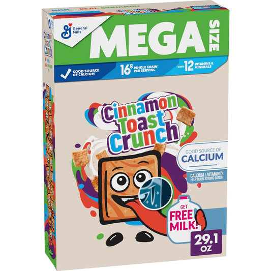 Cinnamon Toast Crunch Cereal , MEGA Size, 29.1 oz
