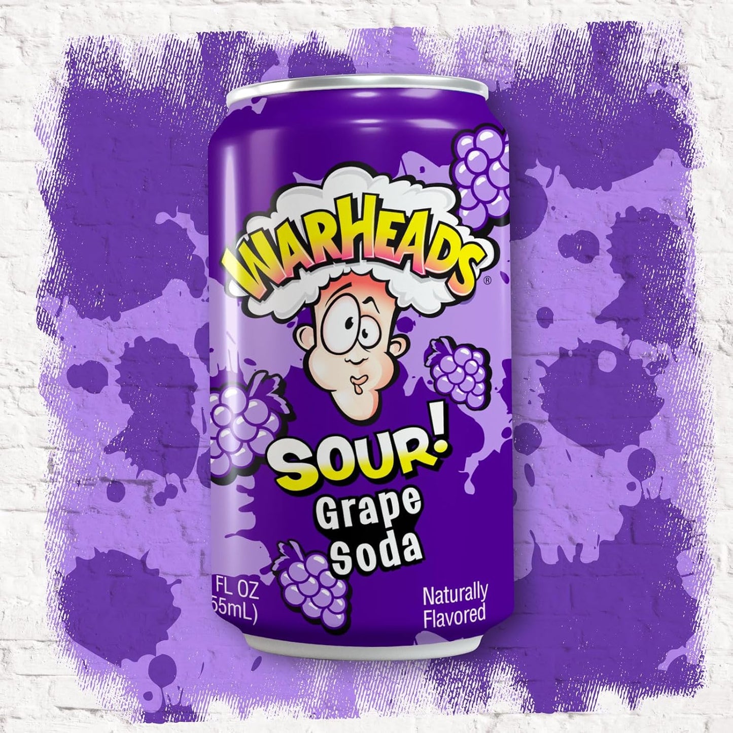 Warheads - Sour Soda - Grape - 12 pack