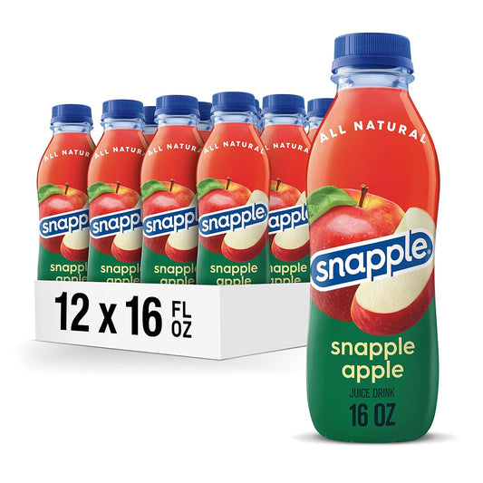 Snapple Apple Juice Drink, 16 fl oz , Pack of 12