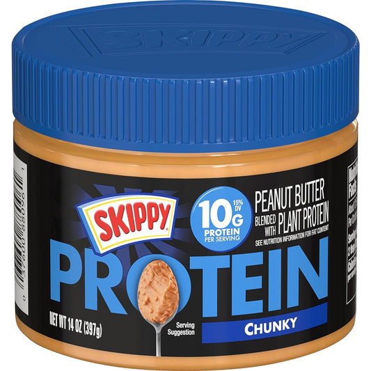 SKIPPY Peanut Butter Protein, Chunky, 14 Ounce (Pack of 6) Wholesale