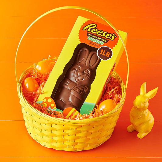REESE'S BUNNY Milk Chocolate Peanut Butter, Easter Basket Easter Candy Gift Box, 1 lb - ULTRA RARE