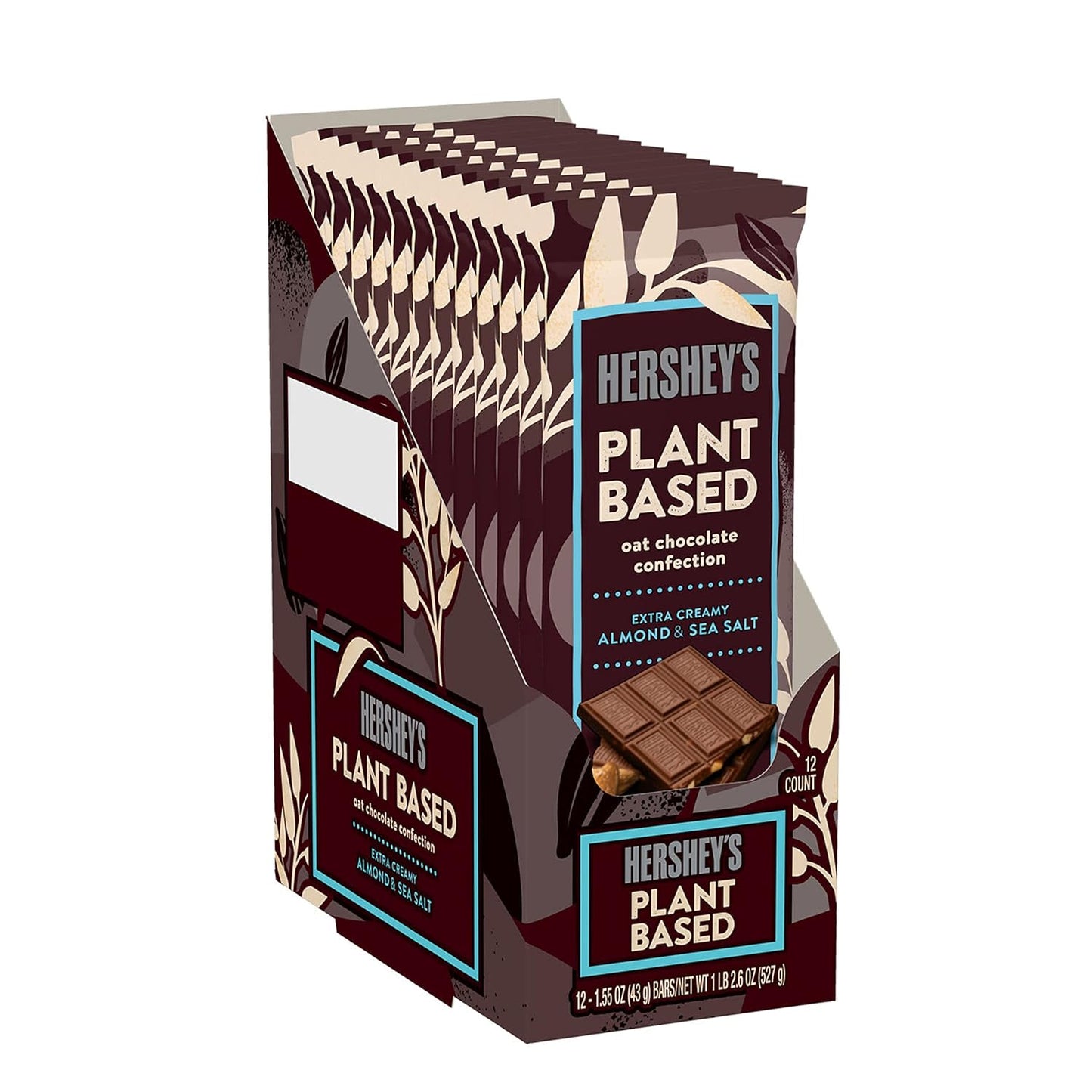 Hershey’s Oat Made Vegan Chocolate, Almond & Sea Salt, Non-GMO, Chocolate Candy Bar