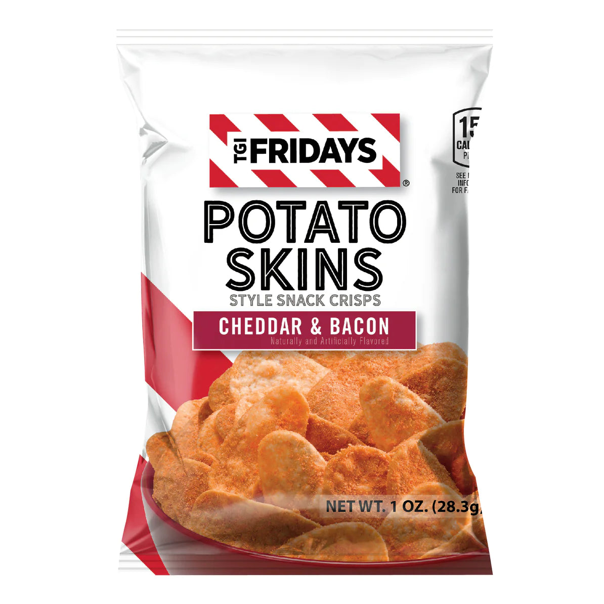 T.G.I. Friday's Potato Skins Snack Chips, Cheddar & Bacon (1 oz., 50 count)