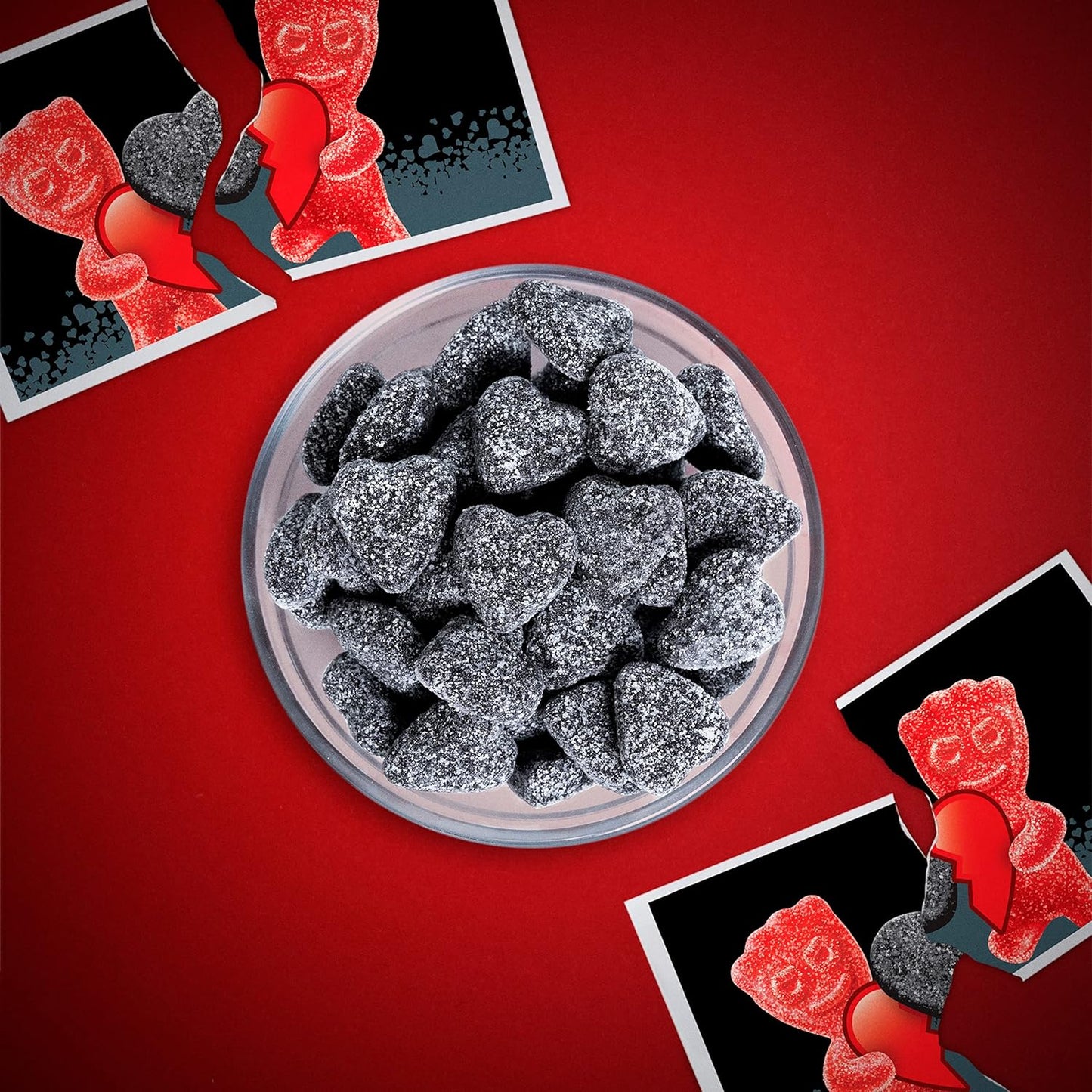 SOUR PATCH KIDS Sour Hearts Black Raspberry Soft & Chewy Candy, Valentines Day Candy, 12 - 3.08 oz Boxes