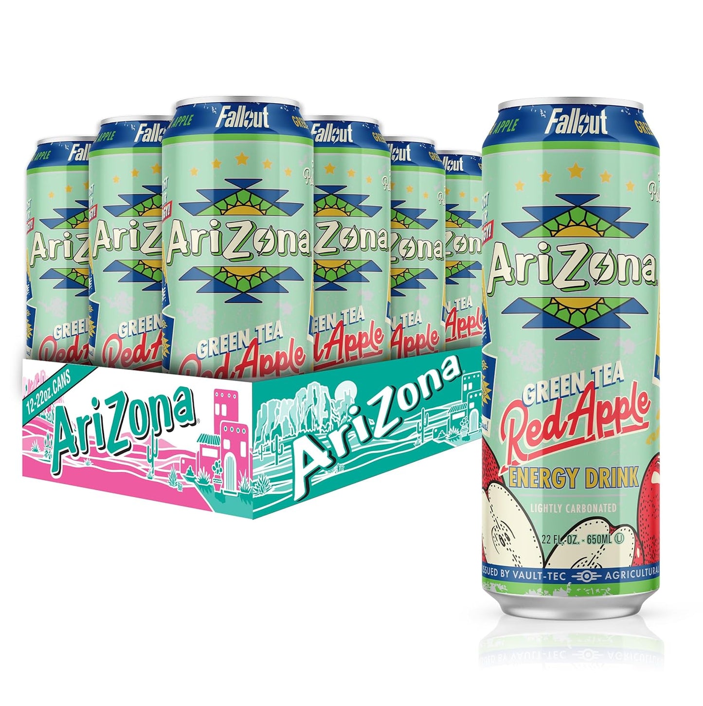 AriZona x Fallout Red Apple - EMPTY CAN - COLLECTIBLE - 12 Pack