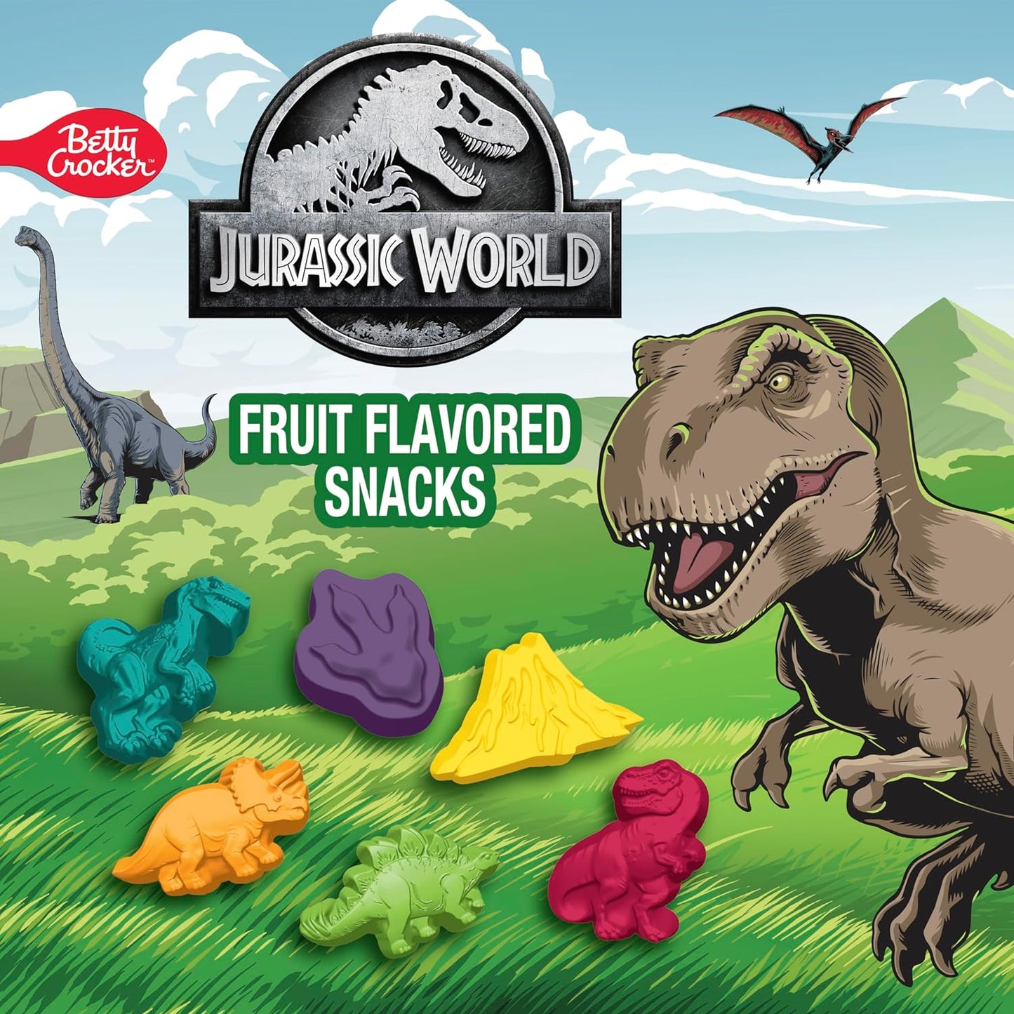 Jurassic World Fruit Flavored Snacks, Treat Pouches, 0.8 oz, 10 ct