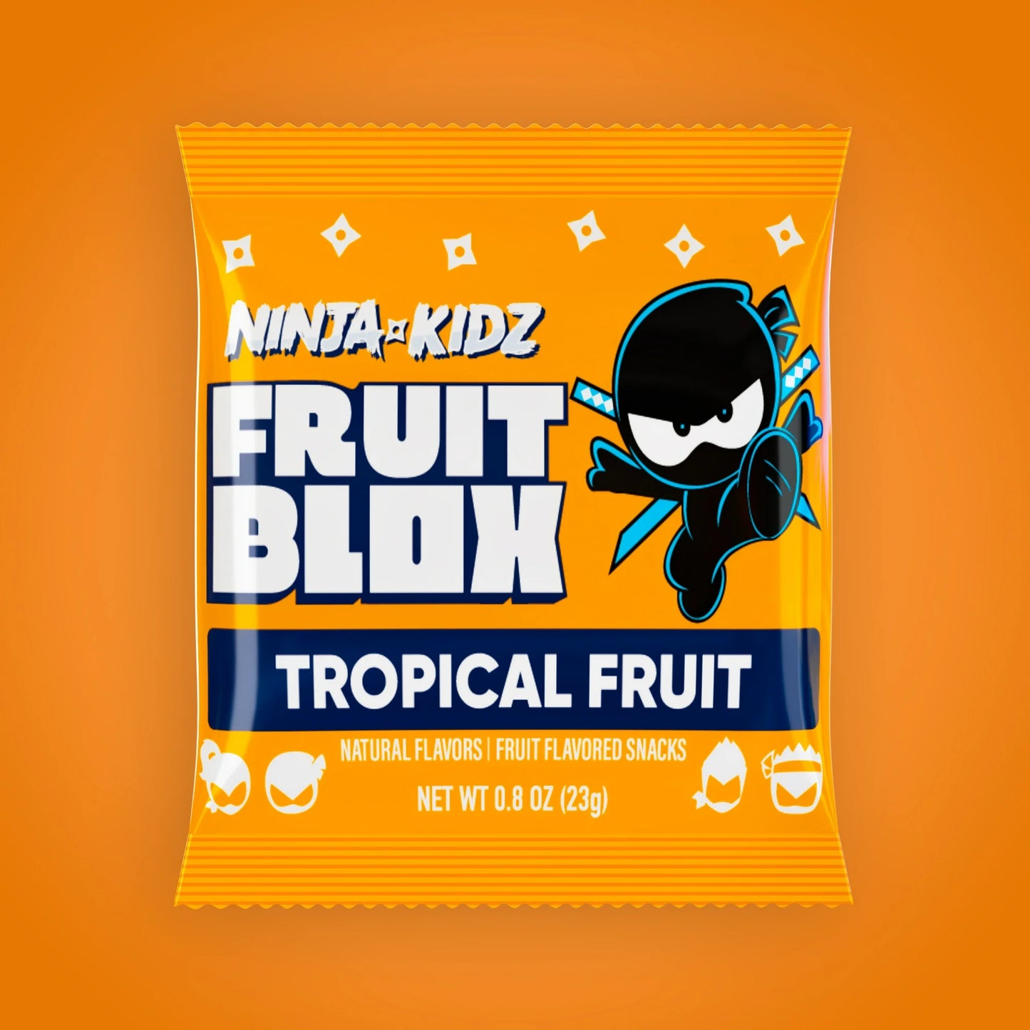 FruitBlox Ninja Kidz Tropical Fruit Snacks, 22 Count