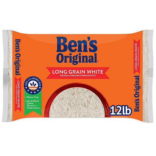 Ben's Original Enriched Long Grain White Parboiled Rice - 12 lbs